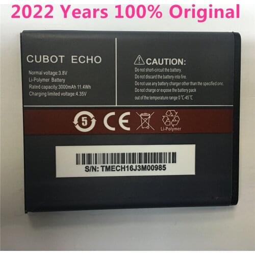 100% New Original CUBOT ECHO Battery 3000mAh Replacement backup battery For CUBOT ECHO Cell Phone In Stock