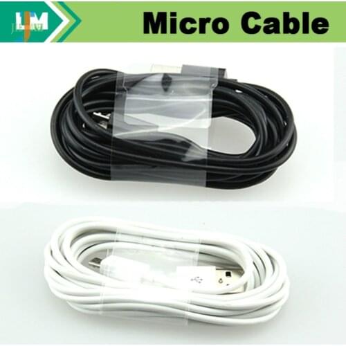 100pcs/lot Micro Usb Cable Charging Data Cable for Samsung S6 S7 Xiaomi Mi3 Phone Charger Cabel Microusb Cord Round Wire