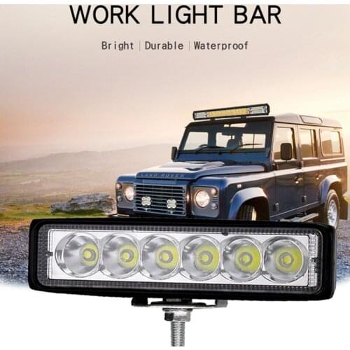 2PCS Car LED Work Lights Light Bar flood Worklight 12V 18W Super Brightness White Lighting for car Truck Tractor Offroad Vehicle