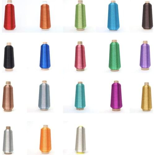 258Dtex (38Nm) Premium Quality Metallic Embroidery Thread 5000M Machine Emrboidery 125grams 18 colors available
