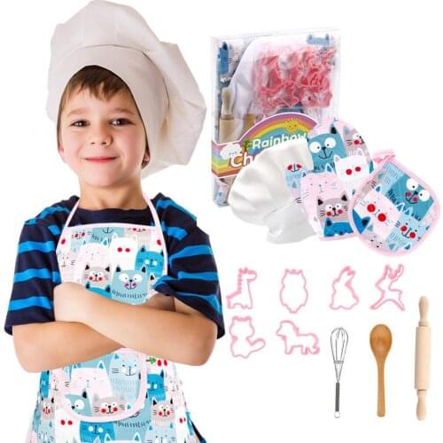 26pcs Kids Cooking Baking Set Kitchen Girls Toys Role Play Children Costume Pretend Role Play Baking Cooker Play Set Friend Game