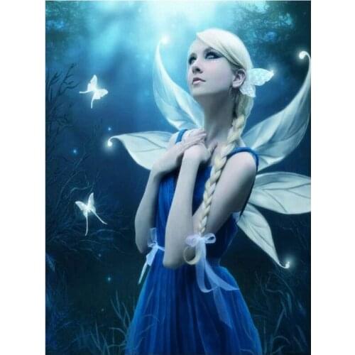 5d Diy Diamond Painting Cross Stitch Fantasy fairy Diamond Embroidery beauty Crystal Square Diamond Mosaic Pictures Needlework