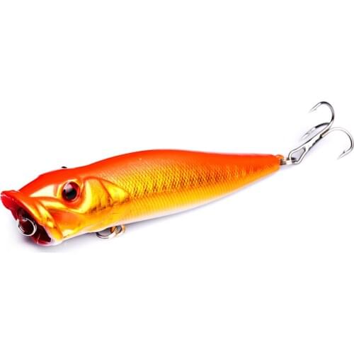 9cm 12g Popper Fishing Lures Artificial Baits Multicolor Series Bionic Bait Wave Lying Surface Of the Bait With Hook Fishing