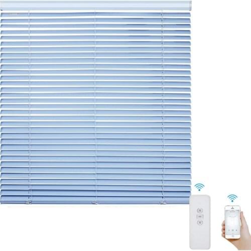 TuyaSmart Life Blinds for Window Aluminum Blinds with Smart Motor Built in Battery Alexa Google Home WiFi Smart Electric Curtain
