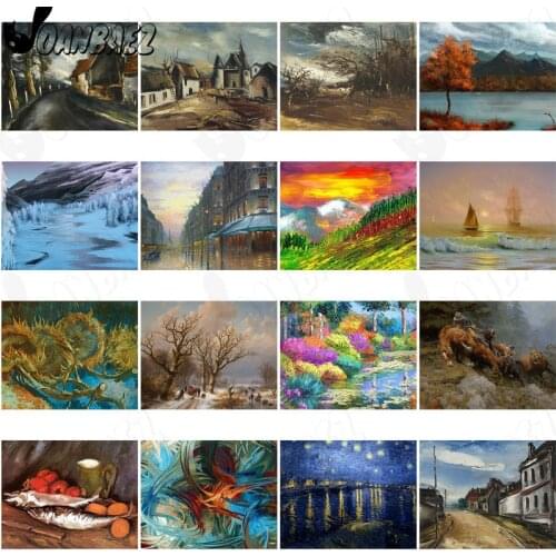 Architecture Diamond Painting 5D Diy House Cross Stitch Landscape Picture Diamond Mosaic Embroidery Gift Design Decoration