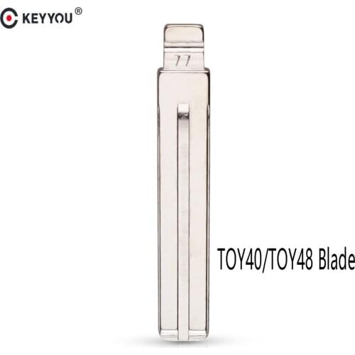 KEYYOU 10pcs #77 blade Car Remote Blank Flid Folding Car Key Uncut Blade For Kia 7T14 For Hyundai Verna IX35 For Toyota Crown