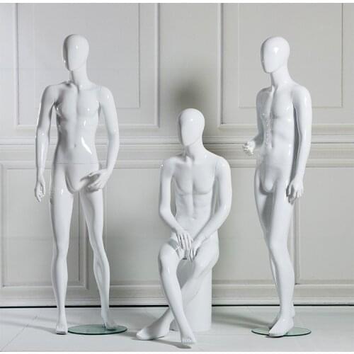 Gloss White Color Men Mannequin Full Body Model High Quality On Sale