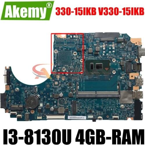 For Lenovo 330-15IKB V330-15IKB Laptop Motherboard LV315KB MB 17807-3 448.0DC04.0031 With i3-8130U CPU 4GB-RAM 100% Fully Tested