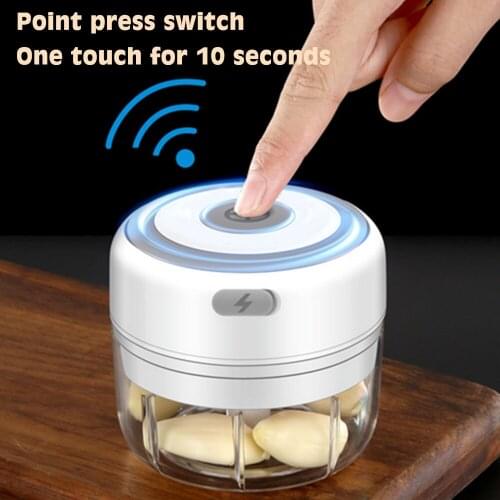 Electric Kitchen Chopper Garlic Masher Meat Grinder Mini Food Garlic Vegetable Chopper Crusher Rechargeable Food Processor