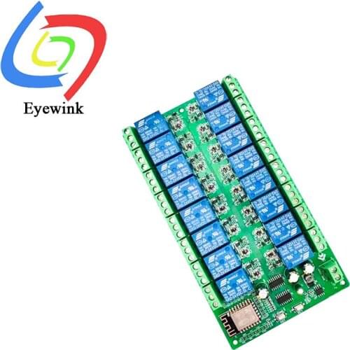 ESP8266 WIFI 16 channel relay module ESP-12F development board power supply 24V/10A