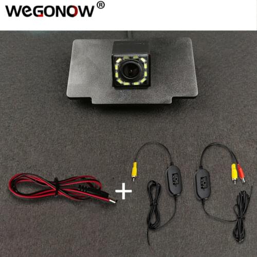 For Kia K7 Cadenza 2012 2013 HD Wireless Car CCD Rear Camera Fisheye 4 8 12 led dynamic Night Vision bracket waterproof parking