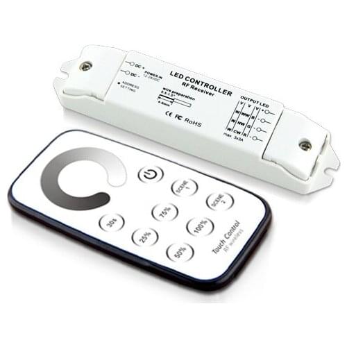 China supplier PWM10V signal led dimmer with wireless rf touch remote control
