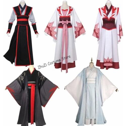 Chinese Anime Mo Dao Zu Shi Cosplay Wei Wuxian Young/Lan wangji/Jiang cheng/Wen Ning Dao Mo To Shi Cosplay Costume