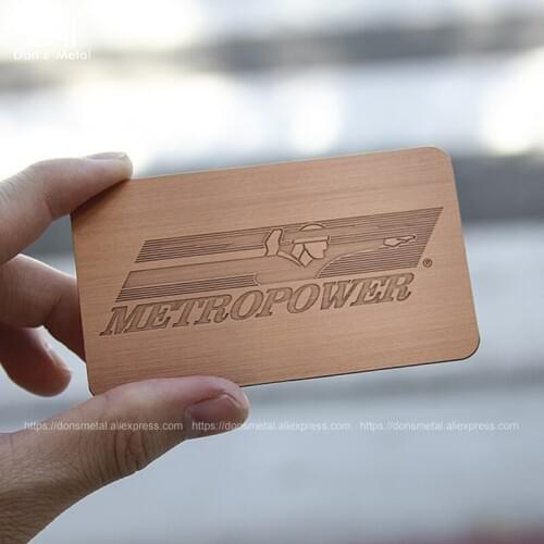Red bronze stainless steel card metal membership card plating metal card custom stainless steel business card
