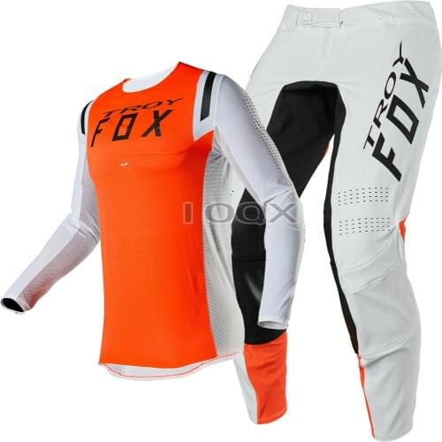 Hot Selling Flex Air Jersey Pants Mountain Bicycle Offroad Mens Racing Gear Set Motor Blue Black Kits