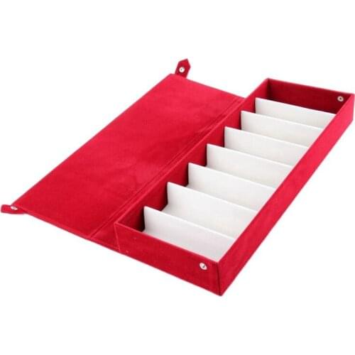 HOT-8 Slot Eyewear Stand Holder Glasses Storage Box Jewelry Tray Display Case Sunglass Glasses Storage Case