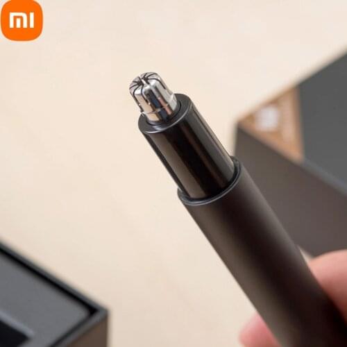 Xiaomi Mini Waterproof Electric Nose Hair Trimmer Portable Nose Hair Shaver Clipper Removable Safe Rotating Cleaner Tool