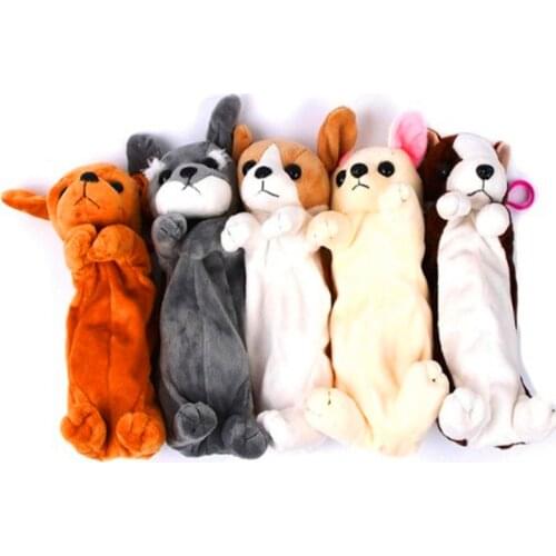 MIRUI Cartoon animal Plush Pencil Case Kawaii Dog Puppy Pencil Bags Estuche Escolar Estojo Escola Trousse Scolaire Stylo Pennen