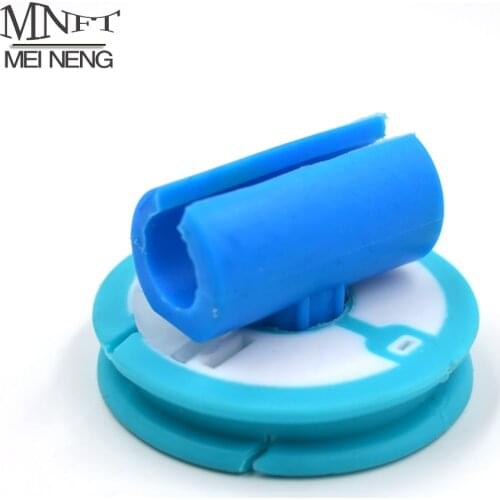 MNFT 4Pcs Winding Board Reel& Silicone Main Line Axis Can Splice Fishing Silicone Coils Fishing Gear Accessories
