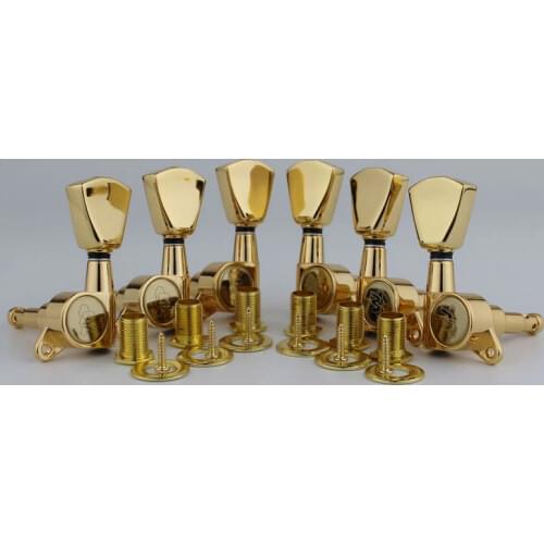 NEW Wilkinson WJN-04 Electric Guitar Machine Heads Tuners 3R3L Gold Tuning Pegs
