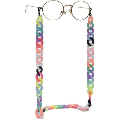 Reading Glasses Hanging Neck Chain Largand Glasses Chain Acrylic Sunglasses Chain Women Eyeglasses Strap
