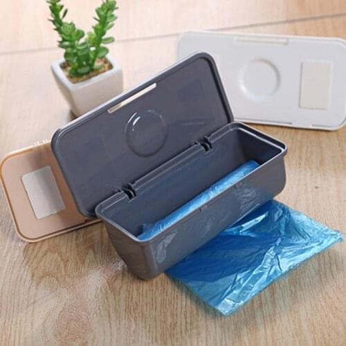 Garbage Bag Container Trash Bag Storage Box Wall Mounted Plastic Garbage Bag Dispenser Holder Wear-resistant Kitchen Organizer