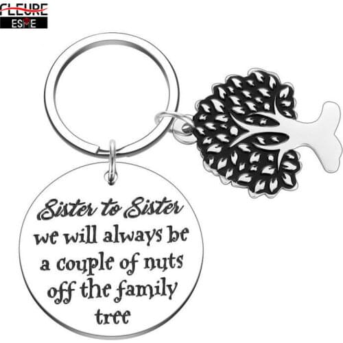 Sister Gifts To Sister From Sisters Day Keychain for Girls Women Best Friends Birthday Valentine Wedding Gifts Sisters Jewelry