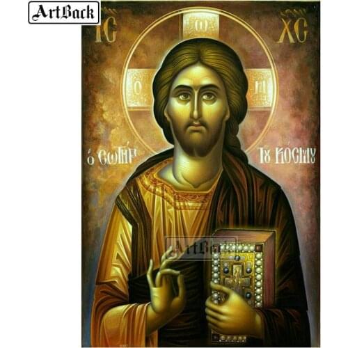 Full square diamond painting Jesus Bible Christ leader diy 5d diamond mosaic religious picture 3d diamond embroidery 40x60cm