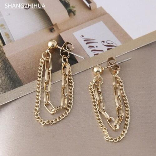 SHANGZHIHUA Women's Gold Earrings