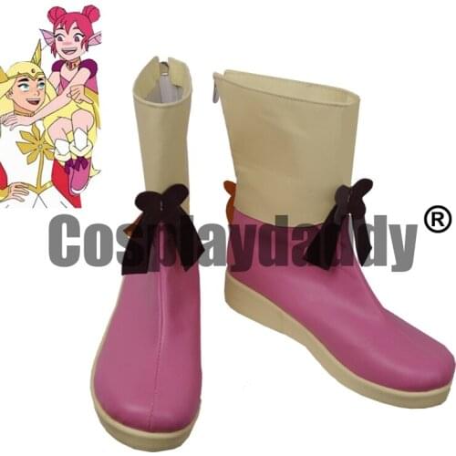 She-Ra and the Princesses of Power Season Four Etheria Double Trouble Forest elf Flutterina Ver. Cospay Shoes Boots S008