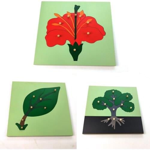 Cabinet for 3 pcs 24cm puzzles montessori materials home school educational earning toys wooden toys 7002