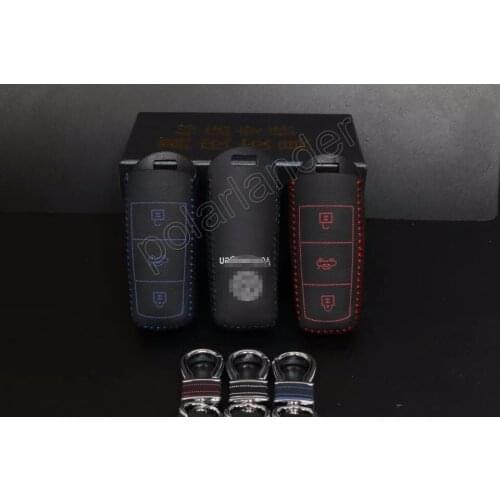 Only Red Case for VOLKSWAGEN CC MAGOTAN car key case Hand sewing car key cover DIY car styling Genuine quality leather