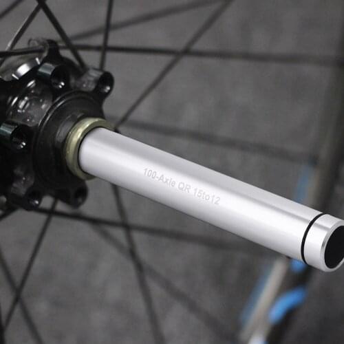 Bicycle Bike Thru Axle Hub Adapter 15mm To 12mm Quick Release Skewer Silver Ultralight Lighter Than Other Material Skewers
