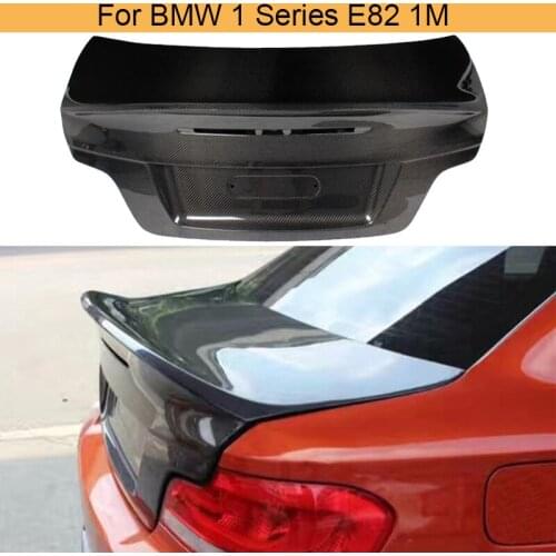 Car Rear Trunk Boot Cover for BMW 1 Series E82 1M 2008 - 2013 Rear Trunk Cover Carbon Fiber