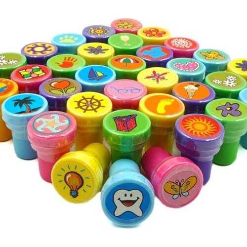 10PCS Self-ink Stamps Kids Birthday Party Favors for Birthday Giveaways Gift Toys Boy Girl Christmas Goodie Bag Pinata Fillers