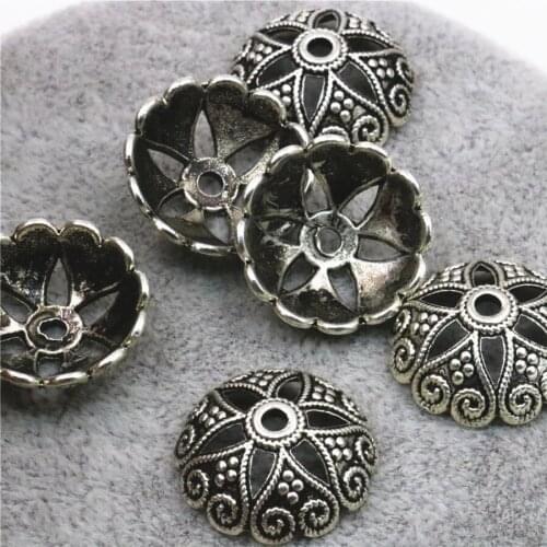 10PCS Hot Flower Torus Hollow Lucky DIY Loose Finding Accessories Copper Crafts Women Girls Gifts New Jewelry Making Design 20mm