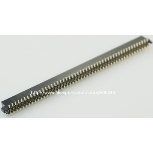 100 pcs 2x50 P 100 pin 1.27mm Pin Header Female with Pegs / Post dual row straight SMT / SMD PCB surface Mount Rohs Lead free