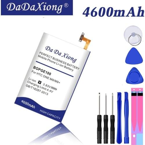DaDaXiong 4600mAh BOPGE100 B0PGE100 Battery For HTC ONE M9 M9+ M9W One M9 Plus M9pt Hima Ultra 0PJA10 0PJA13 Battery