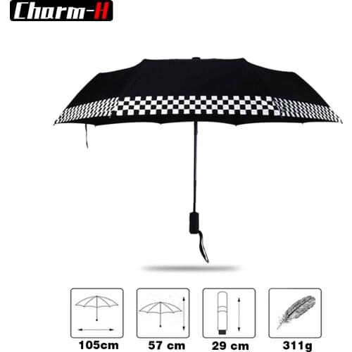 Car Automatic Folding Umbrella For MINI Cooper R55 R56 R57 R58 R59 R60 R61 F54 F55 F56 F57 F60 One JCW S Countryman Accessories