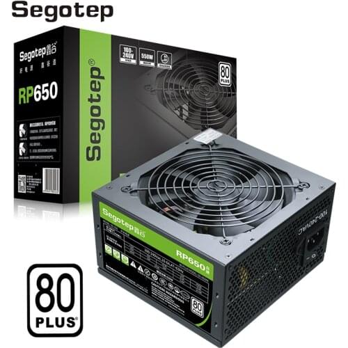 Segotep 550W Gaming PC Power Supply Silent 120 mm Fan 80plus ATX 24PIN 12V Desktop Dower For Intel AMD Computer