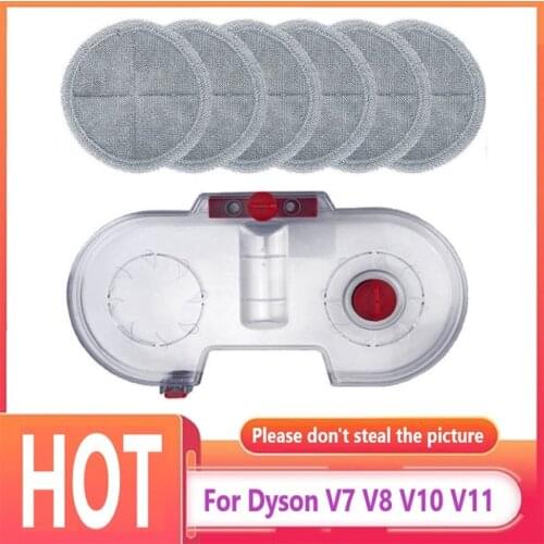 For Dyson V6 V7 V8 V10 V11 Electric Water Tank+6 Mop Cloths Vacuum Cleaner Accessories Housheold Cleaning Tool Mopping New