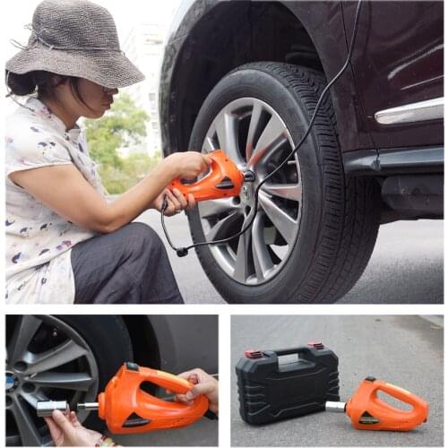 E-HEELP Car Electric Wrench Impact Socket Wrench 1/2 Inch 480N 12V Auto Tyre Change Tools Car Jack Automotive Repair Tool