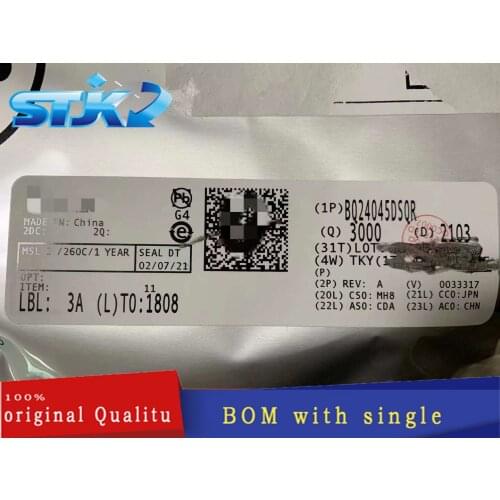 IC BQ24045DSQR WSON10 DC2021+ Interface - serializer, solution series New original Not only sales and recycling chip 1PCS
