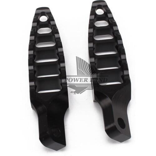 Motorcycle Black 45 Degrees Male-Mount Hollow-Out Footrest Foot Peg for Harley Sportster 883 1200 Dyna Softail Touring 1993-16