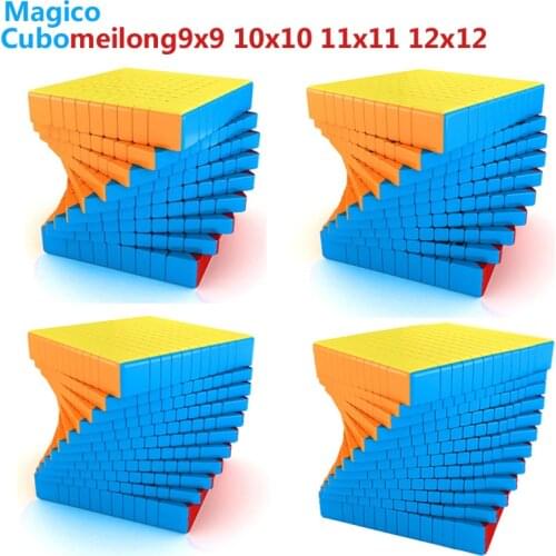 MOYU Meilong 9x9 10x10 11x11 12x12 Magic Cubes Speed Stickerless Smooth Puzzles Cube Stress Reliever Toys for Adults Gift