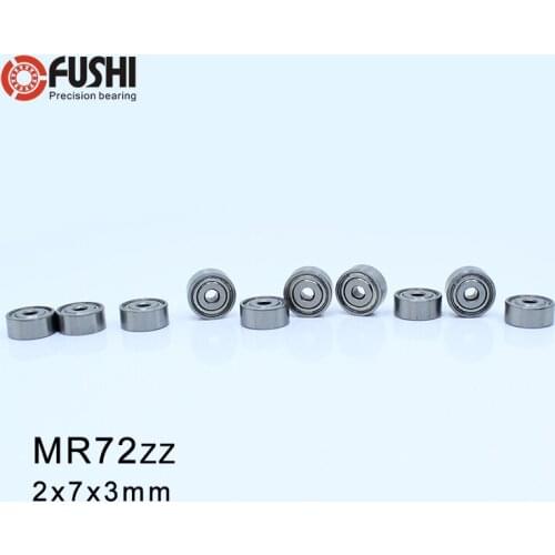 MR72ZZ Bearing ABEC-1 (10PCS) 2*7*3 mm Miniature MR72 ZZ Ball Bearings WML2007 ZZX R-720ZZ Y03