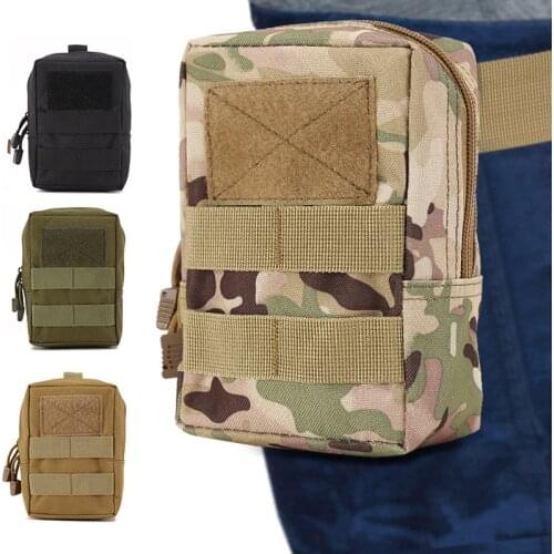 Men Tactical Molle EDC Pouch Waist Belt Pack Military Hunting Accessories Bag Camping Mobile Phone Wallet Travel Tools Bag