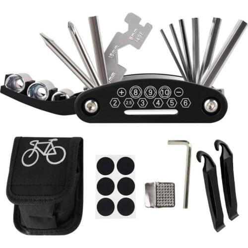 Bike Repair Tools Kit Bike Accessories Multi Tool Set With Pump Tire Patch Portable Bicycle Tire Auto Tool Set Cycling Equipment
