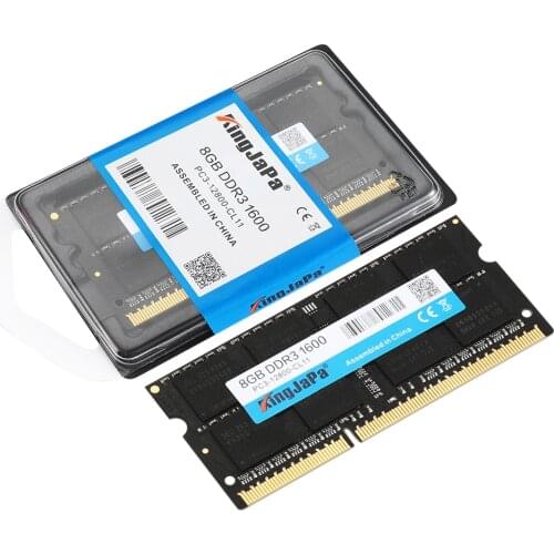 KingJaPa 1.35v Laptop Memory Ram DDR3L 1333 1600 Mhz 8GB 4GB 2GB For Notebook Sodimm Memoria Compatible DDR3 1333Mhz PC-12800