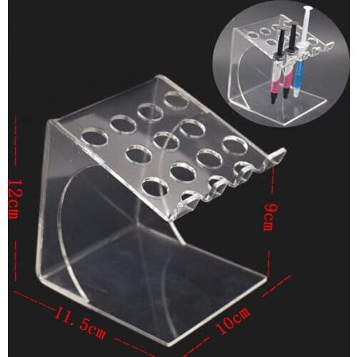 Dental light curing resin placement rack oral resin placement table
